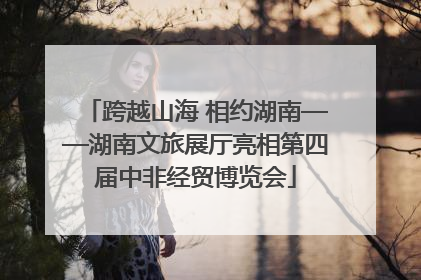 跨越山海 相约湖南——湖南文旅展厅亮相第四届中非经贸博览会
