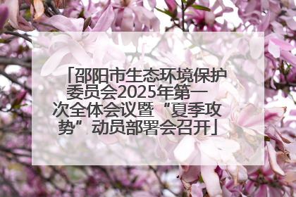 邵阳市生态环境保护委员会2025年第一次全体会议暨“夏季攻势”动员部署会召开