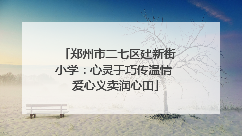 郑州市二七区建新街小学：心灵手巧传温情 爱心义卖润心田