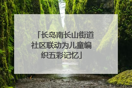长岛南长山街道社区联动为儿童编织五彩记忆