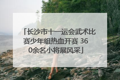 长沙市十一运会武术比赛少年组热血开赛 360余名小将展风采