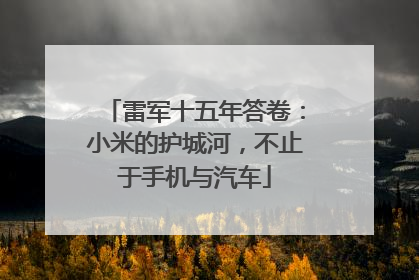 雷军十五年答卷：小米的护城河，不止于手机与汽车