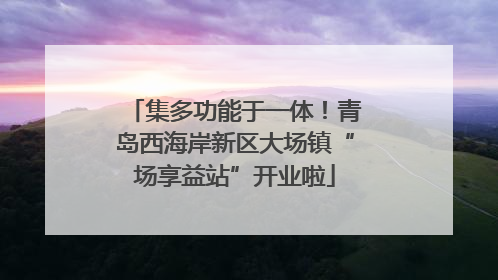 集多功能于一体！青岛西海岸新区大场镇“场享益站”开业啦