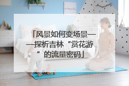 风景如何变场景——探析吉林“赏花游”的流量密码