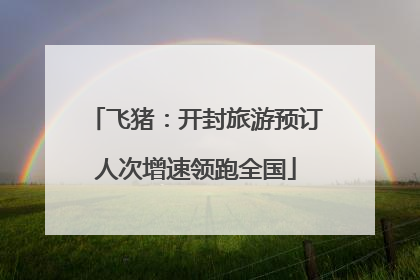 飞猪：开封旅游预订人次增速领跑全国