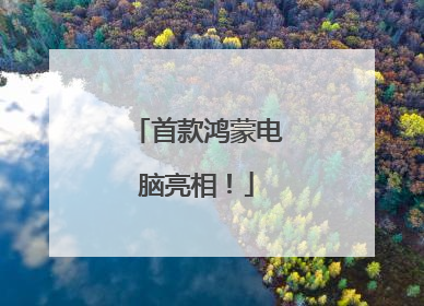 首款鸿蒙电脑亮相！