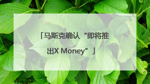 马斯克确认“即将推出X Money”
