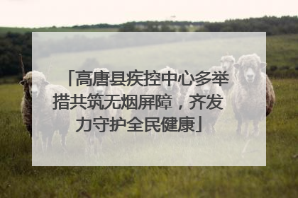 高唐县疾控中心多举措共筑无烟屏障，齐发力守护全民健康