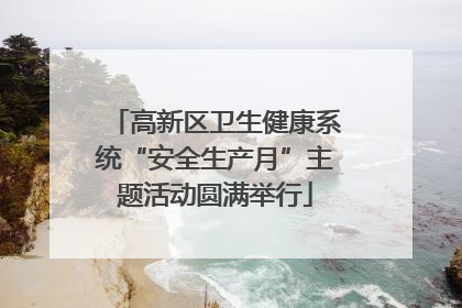 高新区卫生健康系统“安全生产月”主题活动圆满举行
