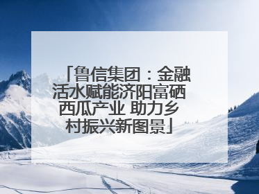 鲁信集团：金融活水赋能济阳富硒西瓜产业 助力乡村振兴新图景