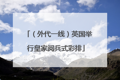 （外代一线）英国举行皇家阅兵式彩排