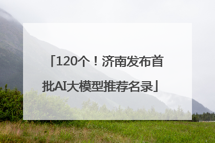 120个！济南发布首批AI大模型推荐名录