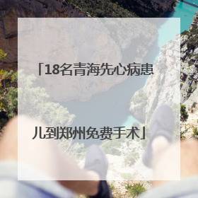 18名青海先心病患儿到郑州免费手术