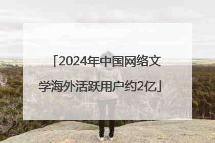 2024年中国网络文学海外活跃用户约2亿