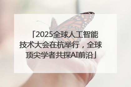 2025全球人工智能技术大会在杭举行，全球顶尖学者共探AI前沿