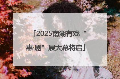 2025南湖有戏“惠·剧”展大幕将启