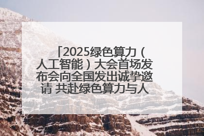 2025绿色算力（人工智能）大会首场发布会向全国发出诚挚邀请 共赴绿色算力与人工智能融合之约