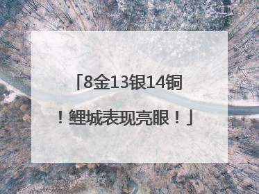 8金13银14铜！鲤城表现亮眼！