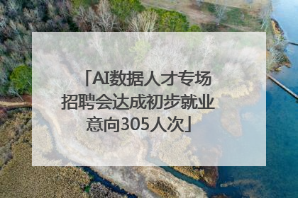 AI数据人才专场招聘会达成初步就业意向305人次