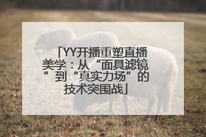 YY开播重塑直播美学：从“面具滤镜”到“真实力场”的技术突围战